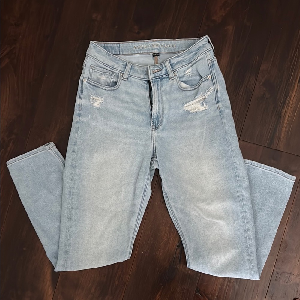 American Eagle Outfitters Blue Mom Jeans